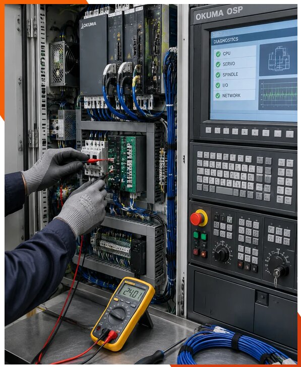 Ремонт систем ЧПУ Okuma OSP в Благовещенске